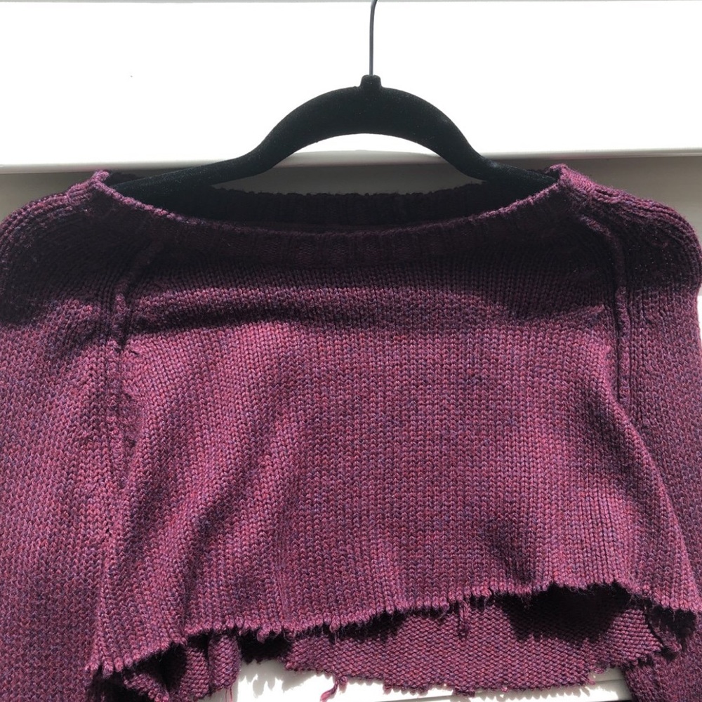 Knit cropped sweater
